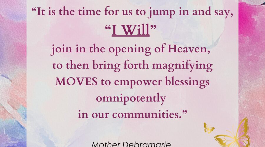It is the time for us to jump in and say, I WILL…